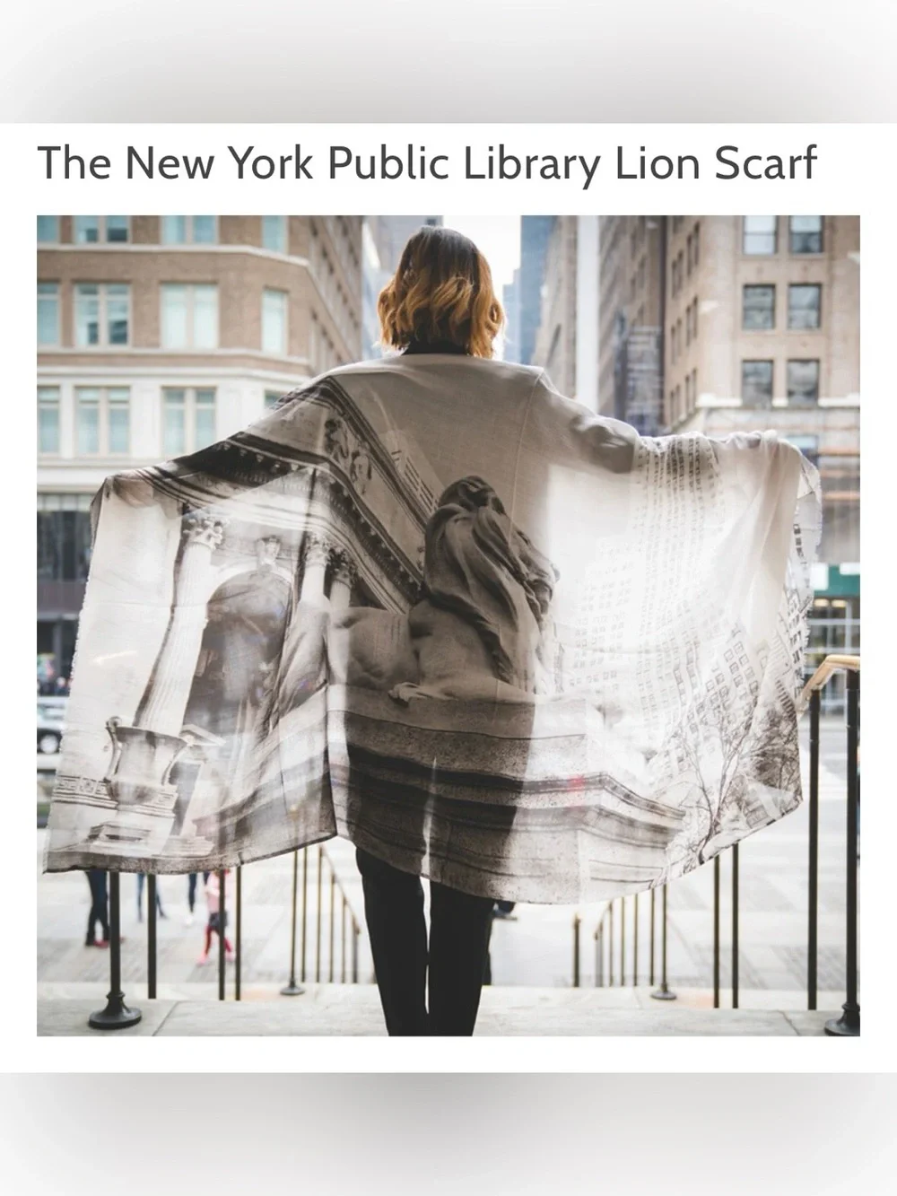 The New York Public Library Lion Scarf